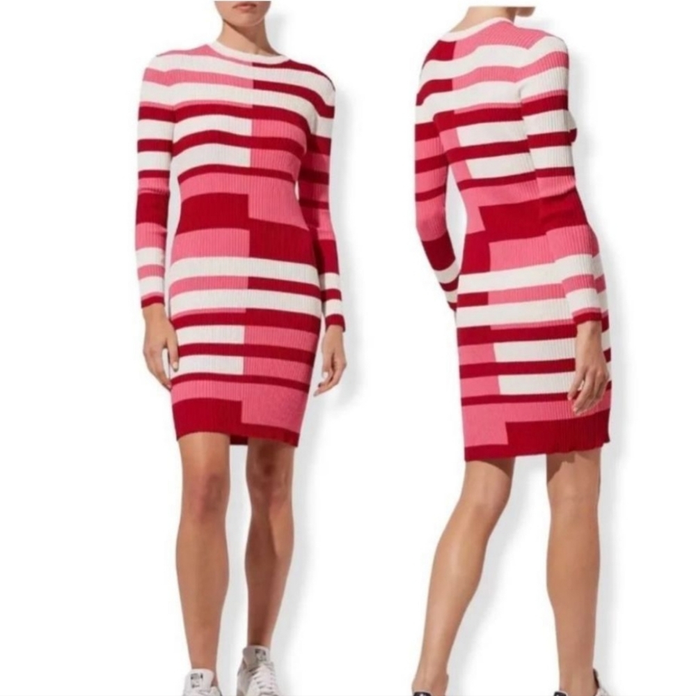 NWT Solid&Striped Collette Striped Ribbed Dress Size S